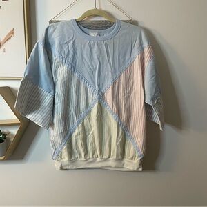 Holiday Beach Club Vintage Patchwork Top Large